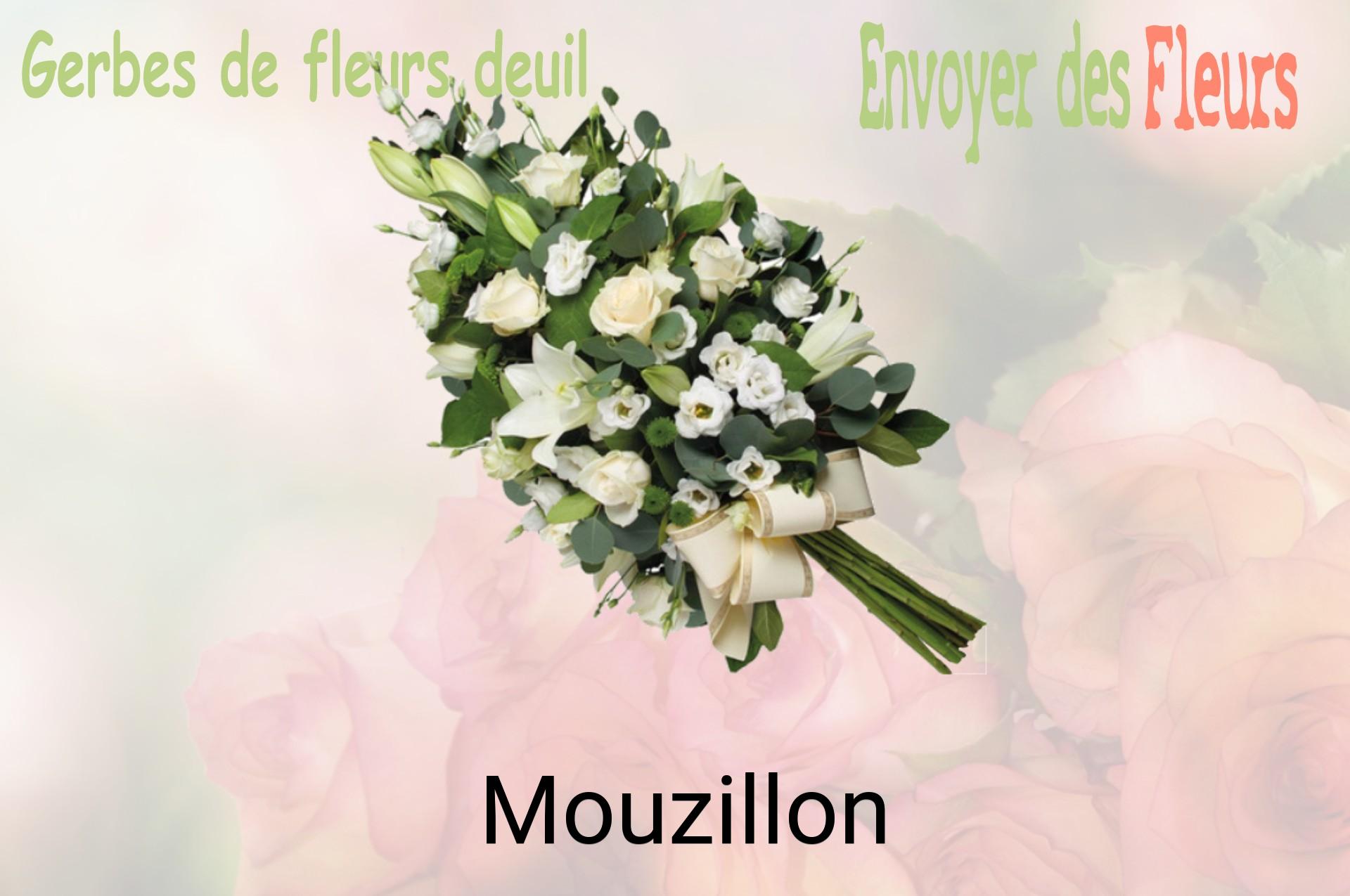 Gerbe de fleurs de deuil livrée à Mouzillon